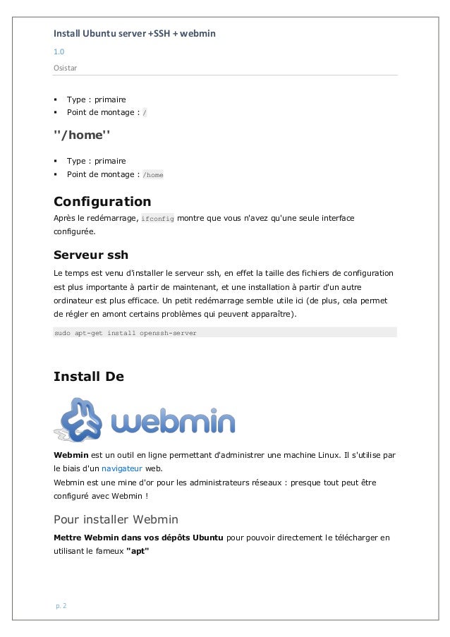 TÉLÉCHARGER WEBMIN POUR UBUNTU